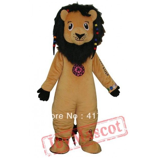 Funny Little Fur Lion Mascot Costume For Adult