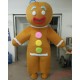 Adult Gingerbread Man Mascot Costume