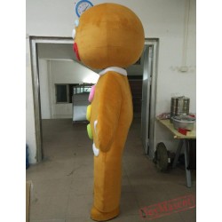 Adult Gingerbread Man Mascot Costume