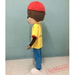 Happy Boost Tutoring School Student Boy Mascot Costume For Adult