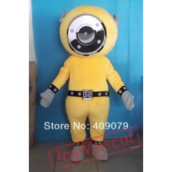 Handmade Nice Yellow Robot Mascot Costume