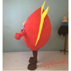Red Fire Mascot Costume For Adult
