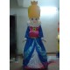 Queen With Yellow Hair Mascot Costume Adult Queen Mascot