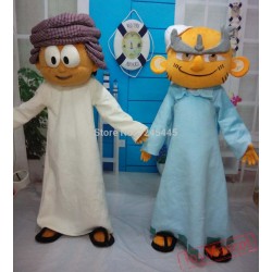 Adult Arab Boy Mascot Costume The Saudi Arabian Costume
