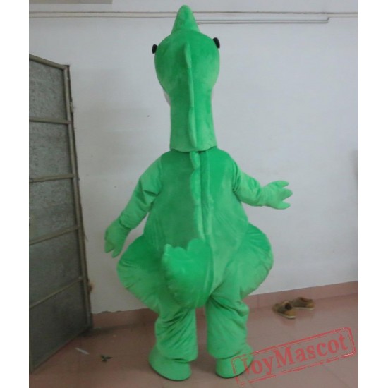 Adult Cool Green Dinosaur Mascot Costume With Sunglassess