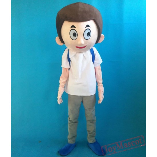 School Boy Mascot Costume Adult Student Costume