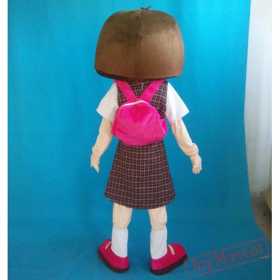School Girl Mascot Costume Adult Beautiful Girl Costume