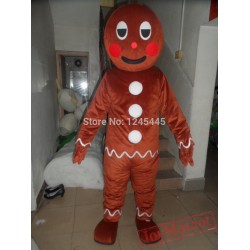 Man Mascot Costume Gingerbread Man Mascot Costume