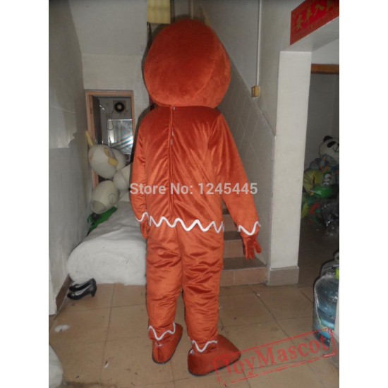 Man Mascot Costume Gingerbread Man Mascot Costume