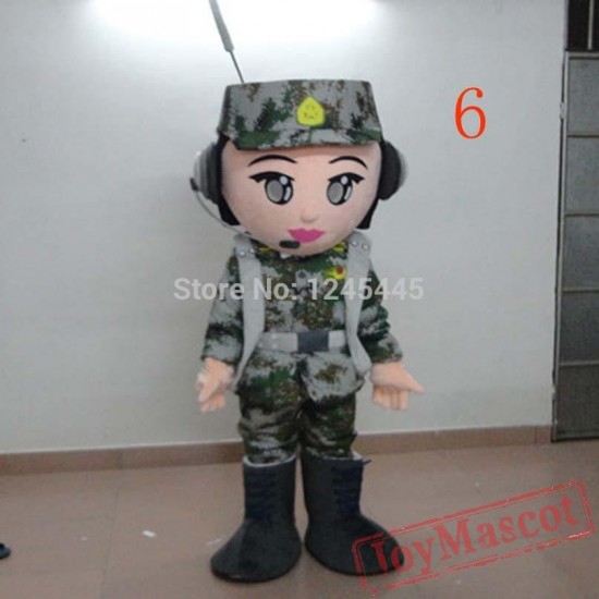 Adult War Game Army Mascot Costume Army Cosplay Costume Army Lingerie Costume