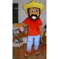 Farmer Mascot Costume Peasant Mascot Costume For Adult