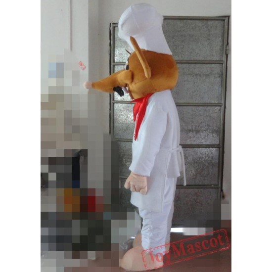 Rat Mouse Cook Costume Adult Chef Mascot Costume