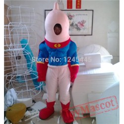 Condom Superman Mascot Costume Adult Condom Costume