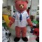 Red Beared In Sailor Mascot Costume Bear Mascot For Adults