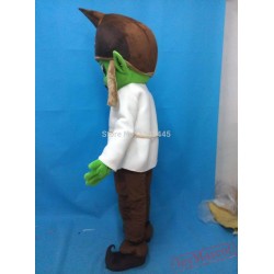 Plush Green Witch Elf Mascot Costume