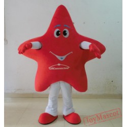Red Star Mascot Costume For Adult