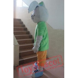 Green T-Shirt Adult Bunny Rabbit Mascot Costume