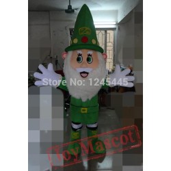 Green Santa Claus Mascot Costume For Adult