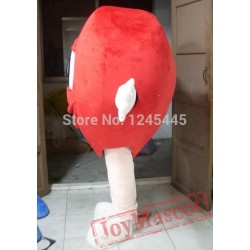 Happy Heart Costume Red Heart Mascot Costume For Adult