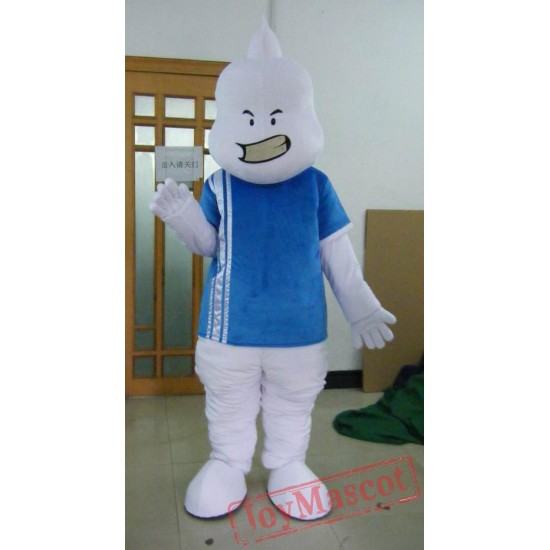Halloween Mascot Costume Adult White Ghost Mascot Costume