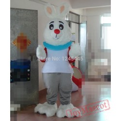 Plush Adult Bunny Mascot Costume