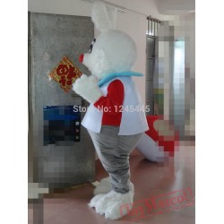 Plush Adult Bunny Mascot Costume