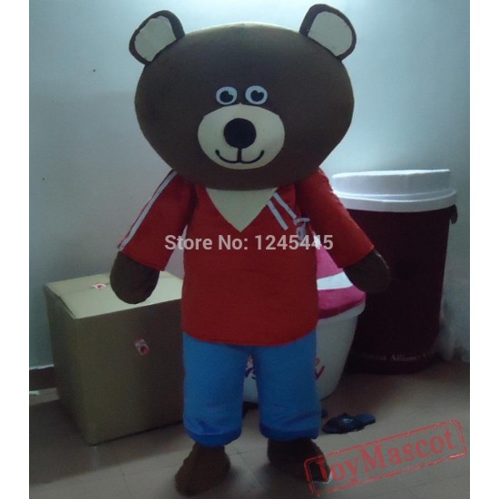 Big Head Bear Mascot Costume For Adults
