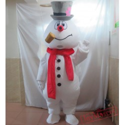 Snowman Olaf Mascot Costume For Adult Snowman Mascot Costume