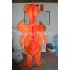 Adult Orange Dinosaur Mascot Costume