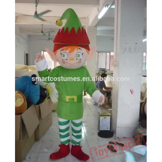 Adult Elf Mascot Costume Easy Wearing Elf Mascot Costume
