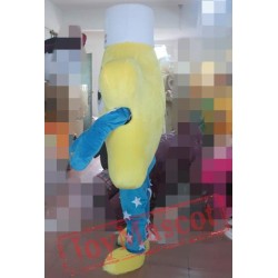 Yellow Start Mascot Costume Adult Star Costume