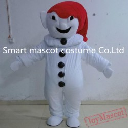 In Red Hat Ghost Mascot Costume Space Ghost Halloween Costume For Adult