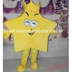 Yellow Star Shape Costume Adult Star Mascot Costume