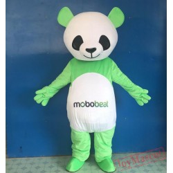 Green Panda Mascot Costume Adult Panda Mascot