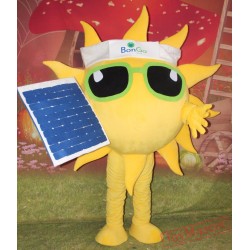 Sun Mascot Costume Adult Sun Mascot With Solar Battle