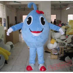 All Blue Ball Mascot Costume Adult Ball Mascot