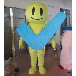 Symbol Man Mascot Costume Adult Symbol Man Costume