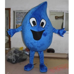 Water Drop Mascot Costume Adult Blue Water Drop Costume