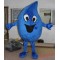 Water Drop Mascot Costume Adult Blue Water Drop Costume