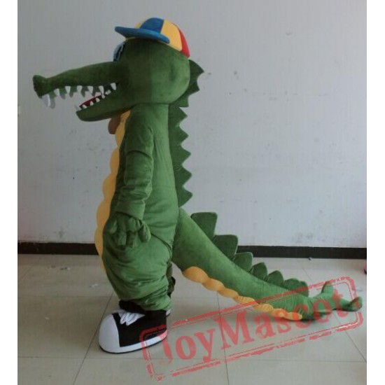 Green Crocodile Mascot Costume For Adults Crocodile Mascot Costume