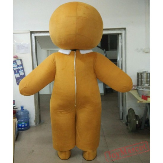 Christmas Costume Adult Gingerbread Man Mascot