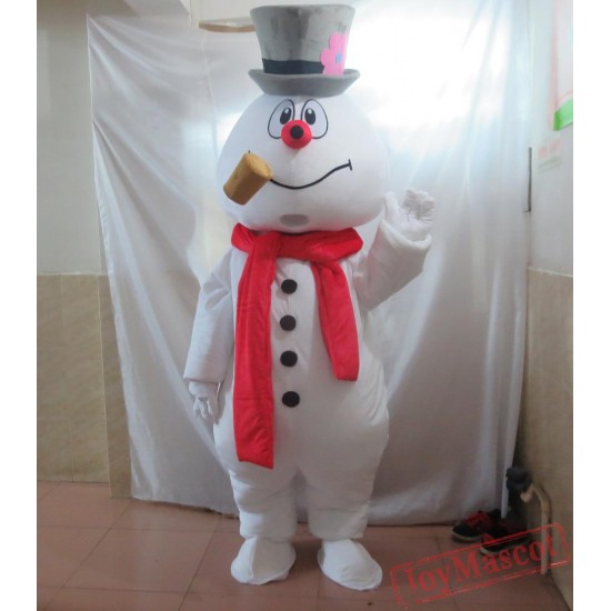 Frosty Snowman Mascot Costume Adult Frosty Snowman Costume