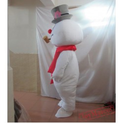 Frosty Snowman Mascot Costume Adult Frosty Snowman Costume