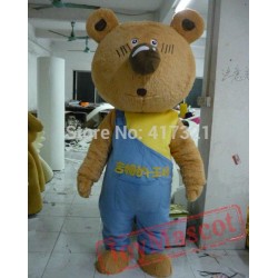 Cartoon Dudu Bear Mascot Costume Adult Bear Mascot Costume