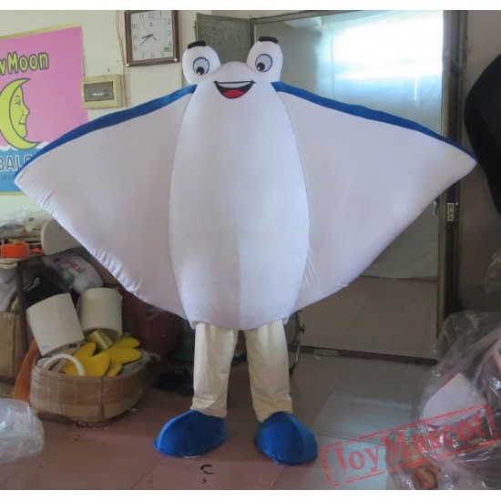 Super Soft Plush Sea Animal Adult Sea Ray Fish Mascot Costume