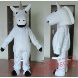All White Unicorn Mascot Costume For Adults Unicorn Mascot Costume