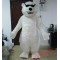 Cool Polar Bear Mascot Costume For Adult With Black Sunglassess