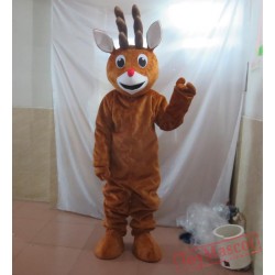 Happy Christmas Deer Mascot Costume For Adults
