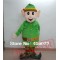 Green Christmas Elf Mascot Costume For Adults