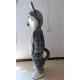 Grey Wolf Adult Fur Mascot Costume